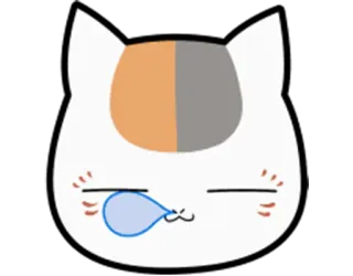 😪 gato, dormilón, animal, lindo, calicó whatsapp sticker