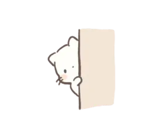 👀 kat, piepend, sticker, dier, schattig, kawaii telegram sticker