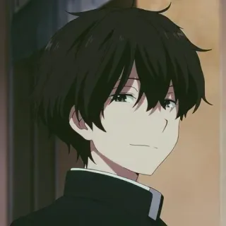 🤔 Houtarou Oreki Hyouka Anime, Postać, Czarne włosy, Hyouka, Houtarou Oreki whatsapp sticker