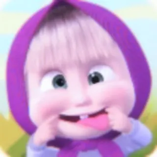 💖 Masha Masha and the Bear Cartoon, Figur, Lustig, Süß, Animation whatsapp sticker