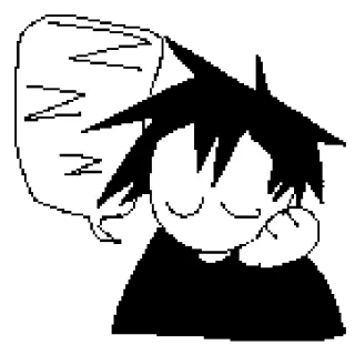 😴 dormir, dibujos animados, soñoliento, siesta, cansado telegram sticker