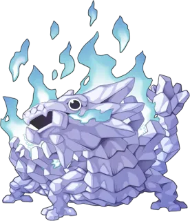 ❄ ice, creature, monster, fantasy, elemental telegram sticker