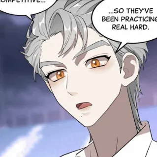 🌑 COMPETITIVE... 
...SO THEY'VE 
BEEN PRACTICING 
REAL HARD. anime, manga, webtoon, character, speech bubble telegram sticker