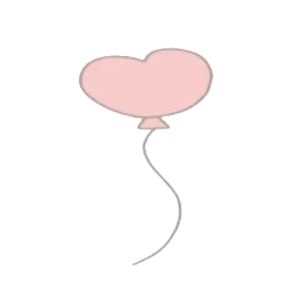 🍦 coração, balão, rosa, fofo, amor, romântico telegram sticker