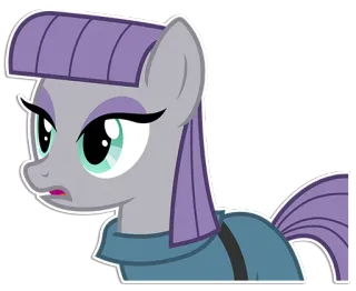 😦 Marble Pie My Little Pony Pônei, Desenho animado, Animal, Equino whatsapp sticker