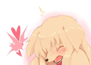 😍 Hund, süß, Tier, Haustier, Cartoon telegram sticker