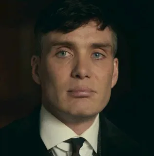 🥱 Thomas Shelby Peaky Blinders man, portrait, Cillian Murphy, actor, Peaky Blinders, Thomas Shelby telegram sticker