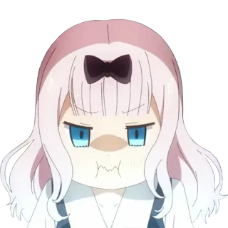 😤 Chika Fujiwara Kaguya-sama: Love Is War chika fujiwara, kaguya-sama, anime, niedlich, kawaii, meme, lustig telegram sticker