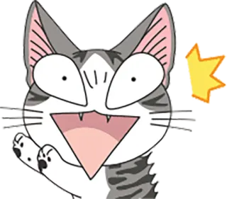 😖 Chi Chi's Sweet Home 애니메이션, 고양이, 귀여운, 만화, 만화영화, 치즈 스위트 홈 telegram sticker