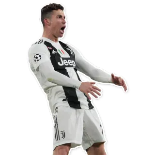 👇 Cristiano Ronaldo football, joueur, sport, football, célébration whatsapp sticker