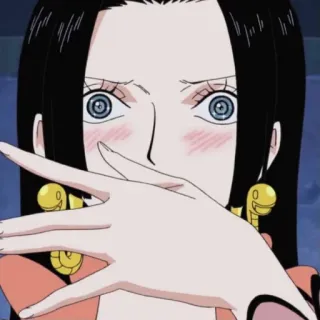 😍 Boa Hancock anime, envergonhado/a, Boa Hancock, One Piece telegram sticker