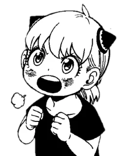 😠 Anya Forger Spy x Family Anime, Dibujo animado, Personaje, Fanart, Forger, Spy x Family, Anya telegram sticker