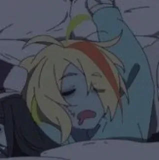 😴 tidur, lelah, anime, kartun, malas telegram sticker
