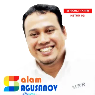 😊 M RAMLI RAHIM
KETUM IGI
Salam
AGUSANOV
IGI
MRR person, man, leadership, organization, education whatsapp sticker