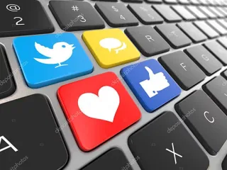 🐦 keyboard, media sosial, twitter, facebook, suka, hati, obrolan, teknologi telegram sticker