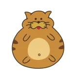 😋 แมว, สติกเกอร์, สัตว์, การ์ตูน, สัตว์เลี้ยง, แมว telegram sticker