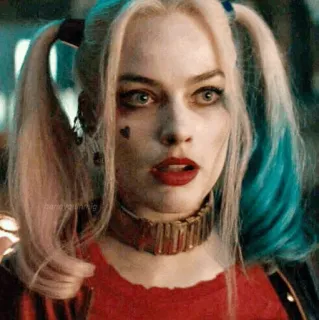 😐 Harley Quinn Suicide Squad Harley Quinn, DC Comics, Escuadrón Suicida, Margot Robbie, Antihéroe, Villano, Personaje de cómic telegram sticker