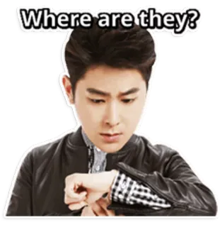 😪 Where are they? waiting, person, worried, question, delay telegram sticker