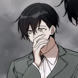 ✖️ anime, sad, boy, character, illustration telegram sticker