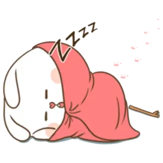 Puffy Bear and Rabbit PUDEL whatsapp stickers