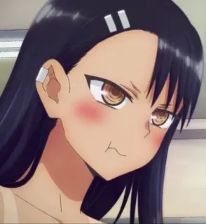 🌟 Nagatoro Don't Toy with Me, Miss Nagatoro Anime, Miss Nagatoro, Nagatoro, Cartoon, Charakter, Mädchen, Frech, Schelmisch whatsapp sticker