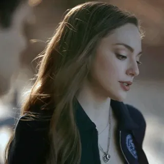 🥚 Hope Mikaelson Legacies Hope Mikaelson, Legacies, teen drama, witch, werewolf, vampire, tv show, character telegram sticker
