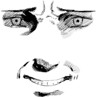🙃 anime, manga, eyes, mouth, sketch, face telegram sticker
