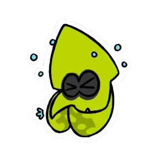 👃 lula, desenho animado, verde, adesivo telegram sticker