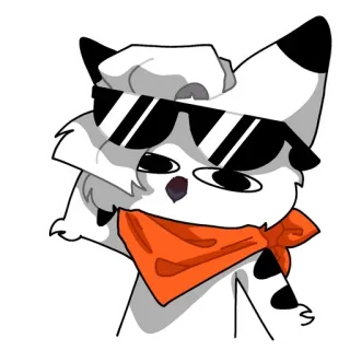 🕶️ 고양이, 선글라스, 만화, 스티커, 캐릭터, 귀여운 telegram sticker
