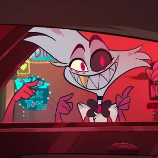 🌟 Angel Dust Hazbin Hotel 악마, 애니메이션, 호텔, 만화, 유머 telegram sticker