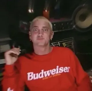 🏮 Eminem rapper, music, eminem, budweiser, celebrity telegram sticker