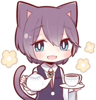 Russian Blue Kitten whatsapp stickers