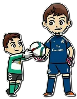 👋 soccer, dessin animé, football, joueur, sport, équipe whatsapp sticker