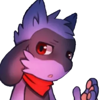 😔 Riolu pokemon, riolu, anime, video game, cute, cartoon telegram sticker