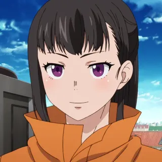 🔥 Maki Oze Fire Force anime, fire force, maki oze, character, woman telegram sticker