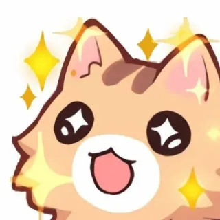 🐱 chat, mignon, pailleté, joyeux, animal, emoji telegram sticker