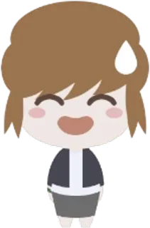 😇 desenho animado, chibi, menina, kawaii telegram sticker
