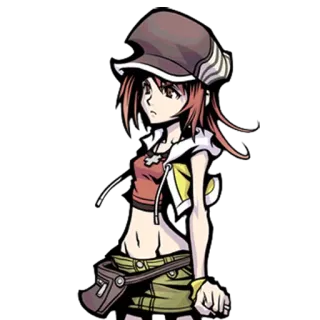 😤 Shiki Misaki The World Ends with You anime, video game, character, shiki misaki, the world ends with you telegram sticker