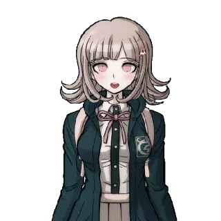 😊 Chiaki Nanami Danganronpa Anime, Jeu vidéo, Mignon, Personnage, Fille, Chiaki Nanami telegram sticker