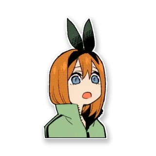 🥺 Yotsuba Nakano The Quintessential Quintuplets anime, manga, cute, girl, Yotsuba Nakano, The Quintessential Quintuplets telegram sticker