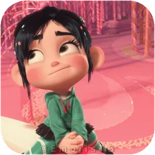 🙄 Vanellope von Schweetz Wreck-It Ralph telegram sticker
