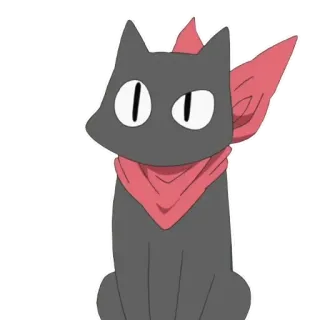 🤨 кот, животное, мультфильм, милый, стикер telegram sticker