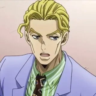 🐈 Yoshikage Kira JoJo's Bizarre Adventure อนิเมะ, ตัวร้าย, คิระ, โจโจ้, ประหลาด telegram sticker