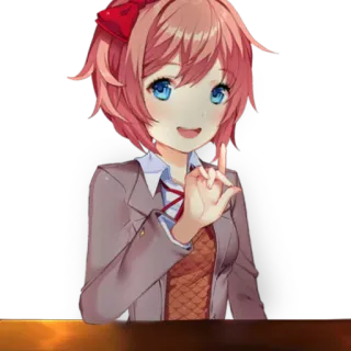 😃 Sayori Doki Doki Literature Club! Anime, Ragazza, Carina, Sayori, Doki Doki Literature Club telegram sticker
