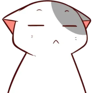 😑 mèo, động vật, sticker, dễ thương, hoạt hình, kawaii telegram sticker
