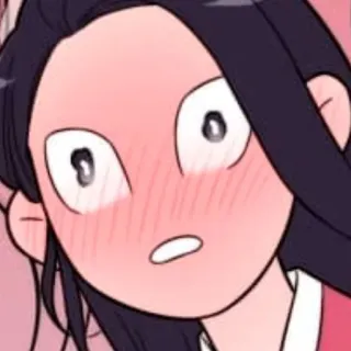 🖤 Anime, Mangá, Ruborizado, Chocado, Desenho animado whatsapp sticker