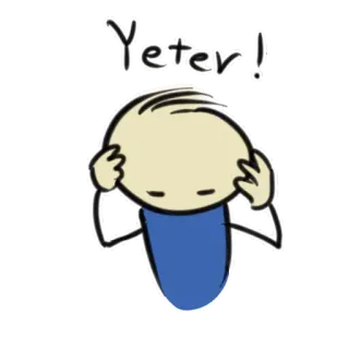 😓 Yeter! bonhomme allumette, dessin animé, expression, turc, assez telegram sticker