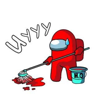 Among Us ඞ Стикер-пак by AURC telegram stickers