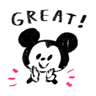 👍 GREAT! dito medio, gesto, cartone animato, offensivo whatsapp sticker
