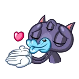 😘 Kartun, Karakter, Hati, Cinta, Kasih sayang, Lucu, Ceria telegram sticker